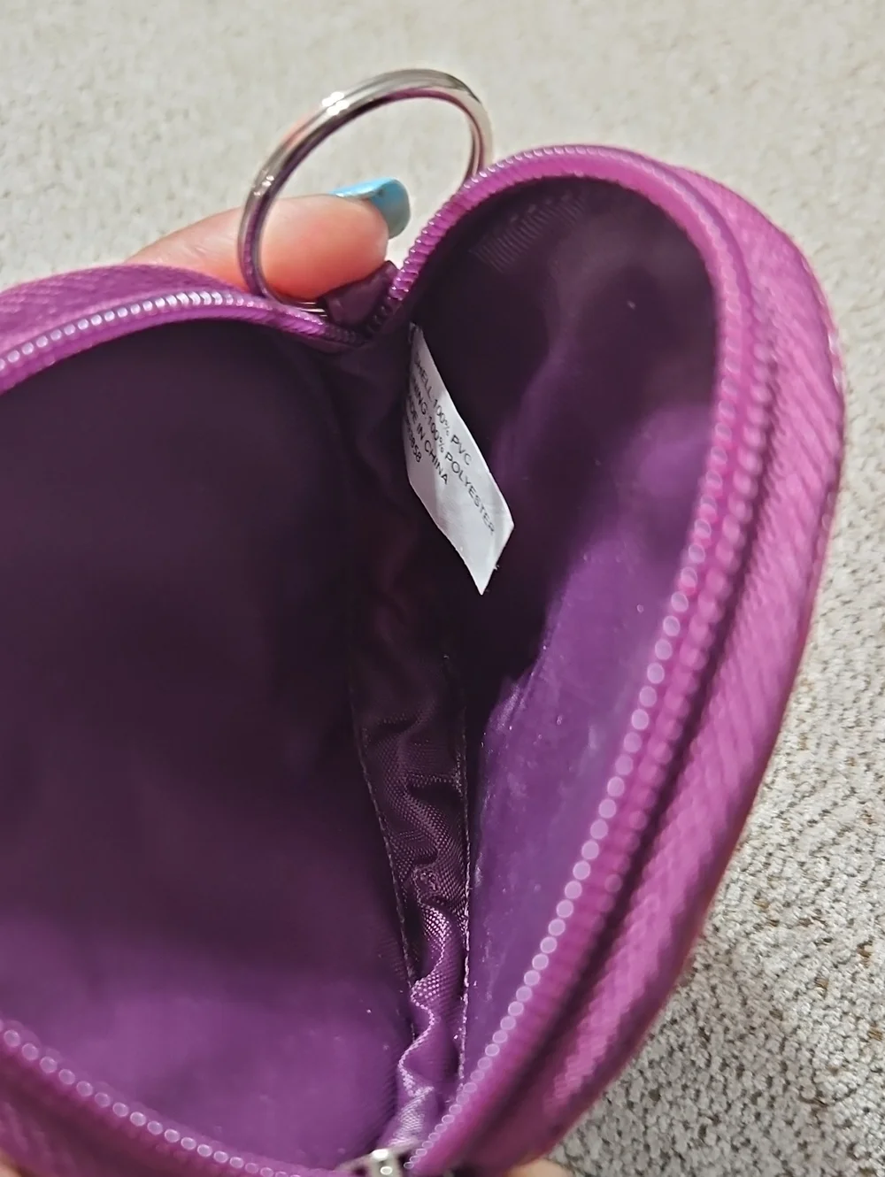 Kids Purple Coin Purse with Pink Owl